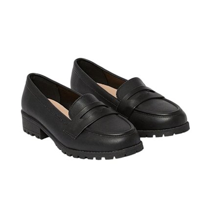 Dorothy Perkins Damskor/Kvinnors Leoni Bred Penny Loafers Storlek 6 UK