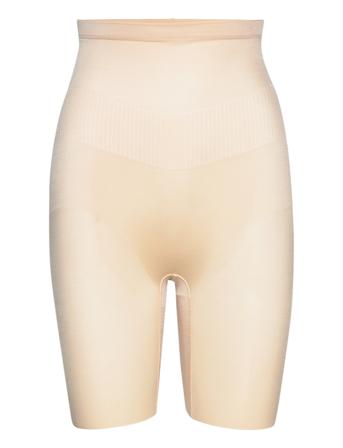 Fit & Lift High Waist Long Leg S Lingerie Shapewear Bottoms Beige Wacoal