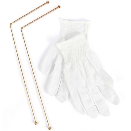 Kobber Dowsing Stænger 2STK Divining Stænger + Dowsing Pendul + Divination Måtte - til Divining Vand, Skatte, Begravede Genstande Etc