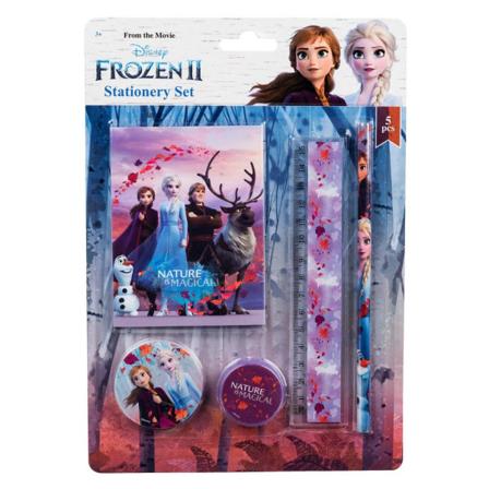 Vn Disney Frost 2 - Frozen Pyssel Skrivset 5-delar Linjal Penna