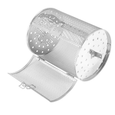 Rustfri Stål Stege Tromle Ovn Kurv Bageudstyr Ovn Riste Bage Nødder Kurv Bbq Kogeværktøj A