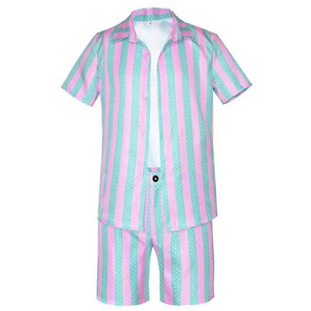 Movie Ken Ryan Gosling Cosplay Kostume Mænd Sommer Kortærmet Skjorte Frakke Shorts Dragt Halloween Uniform Fest Tøj Karneval -a