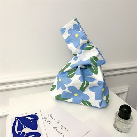 Knot Wrist Bag Handle Bag BLÅ