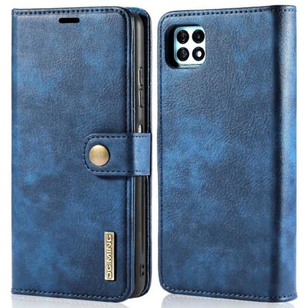Dg Ming Samsung A22 5g 2-i-1 Magnet Plånboksfodral - Blå Blå