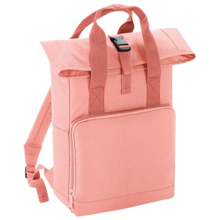 BagBase Twin Handle Roll-Top Ryggsäck One Size Blush Pink