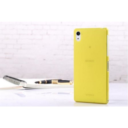 Sony Xperia Z2 Skydd Skal Fodral Case Soft Gel Gul