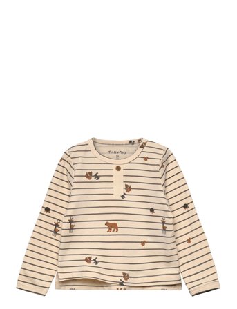 T-Shirt Ls Aop Cream Minymo