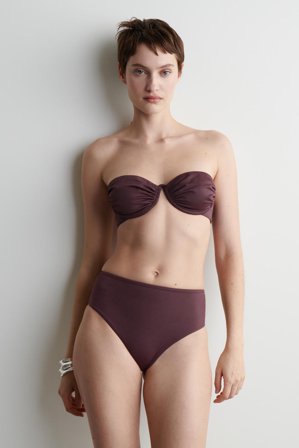 COS Women's High-Waisted Bikini Briefs in Red