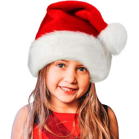 Jultomtehatt med tjock päls för bekvämlighet