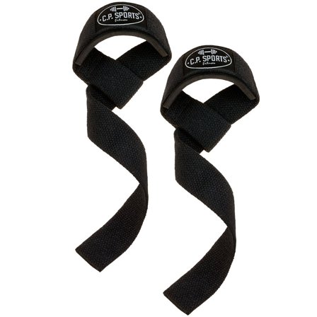Lifting Straps & greb C.P. Sports Polstrede trækremme Sort - Bodyman.dk