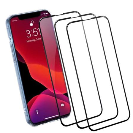 [3-pack] Härdat Glas Iphone 13 Pro Max Skärmskydd - Svart Svart