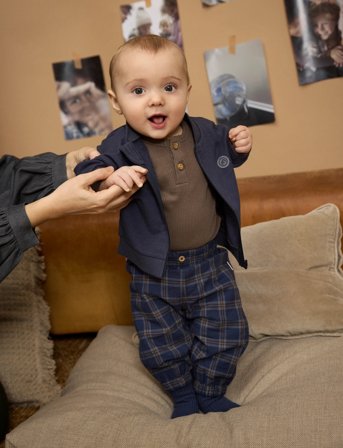 Minymo Body Ls Rib - Brown - 86