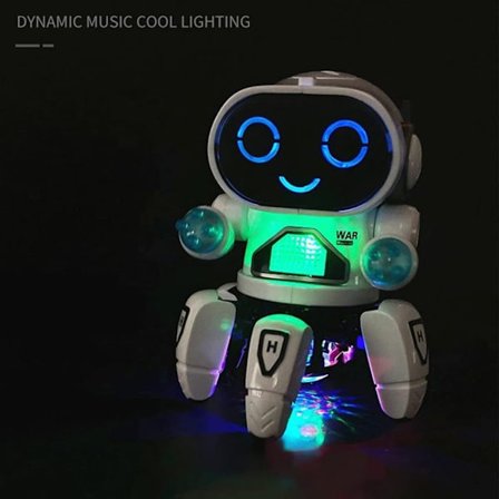 Børn Elektrisk Robot Legetøj Gave Sød 6-Klo LED Lys Musikalsk Dansende Robot Legetøj Dansende Robot_TF_TF