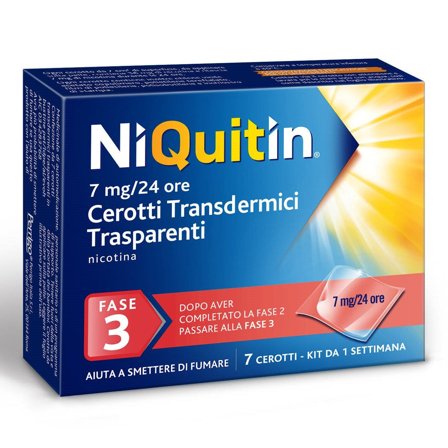 Niquitin 7 Cerotti Transdermici Fase 3 7mg / 24h