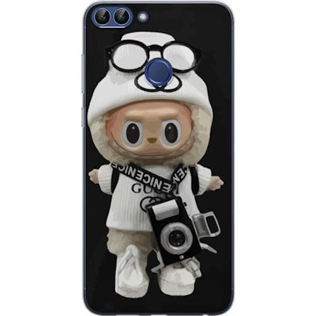 Yhteensopiva Puhelinkuori Huawei Huawei P smart Tyylikäs muotoilijafiguuri kameralla ja katutyyliä, leikkisä keräilyfiguuri trendikkäässä kaupu