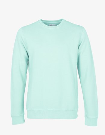 Classic Organic Crew - Light Aqua - XS