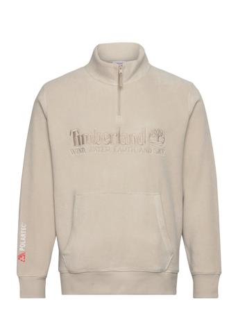 Polartec 1/4 Sweatsh Sweat-shirts & Hoodies Fleeces & Midlayers Creme Timberland*Betinget Tilbud