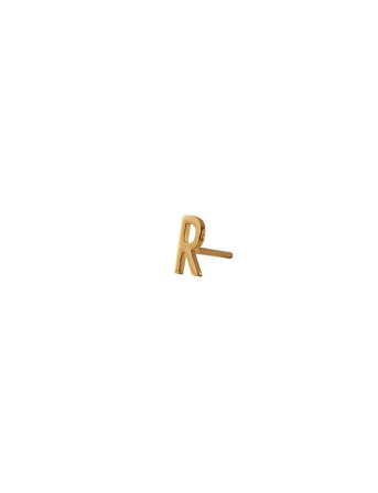 Design Letters Earring Studs Archetypes, A-Z - Gold - ONE SIZE