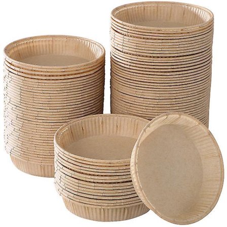 100 stk. Mini Tærteforme til Bagning Runde Bunde Små Pieforme Ovn Mikrobølgeovn Sikker Bagning Kopper