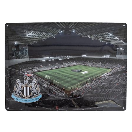 Newcastle United FC St James Park Skylt L Flerfärgad