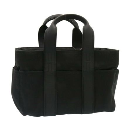 Hermès Vintage, Pre-owned Handbag Zwart, Dames, Maat:ONE Size,Canvas