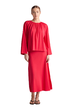 Residus Ciri Top - Raspberry T-shirts & toppar Dam Röd XS