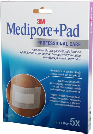 Medipore +pad kompr 10x10cm