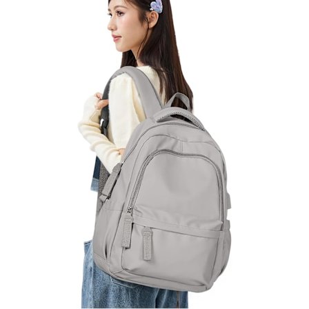 Laptop-ryggsäck, vattentät laptop-ryggsäck med 20-tums USB-laddningsskolväska