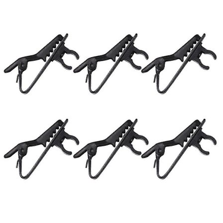 10 st Mikrofon Slipsnål Universal Mini Lavalier Mikrofon Mic Klämma Järnklämma (Svart)