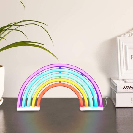 Rainbow Neonskylt, 5 färger - Rainbow LED Light Wall Sign