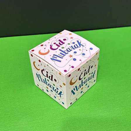 10 st Eid Mubarak Presentförpackningsaskar Godisaskar C C