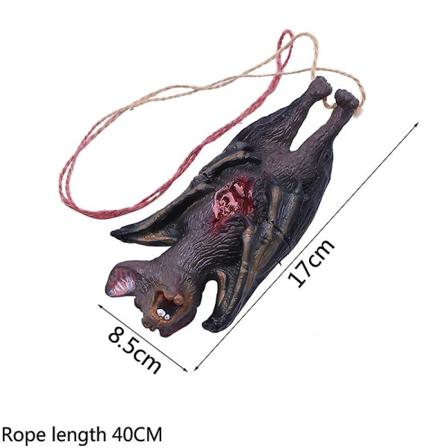 Halloween Bat Mouse Kauhukoristeet Simulaatio Lateksi Verinen Käsi Jalka Riippu Ornamentti Halloween Baariin Kummitustalo Sisustus Korkea laatu Bat-
