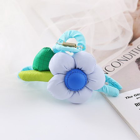 Pastoral Style Flower Claw Clip och Candy Color Back Of The Head