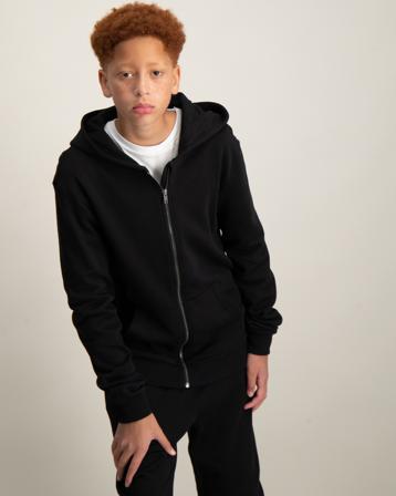 LMTD NLNNIZU LS BRU SWEAT CARD W. HOOD Schwarz Pullover Jungen - Kidsbrandstore