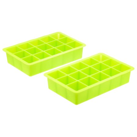 2 silikonisbitformer, 15 isbiter per form, sett med 2, 18,5