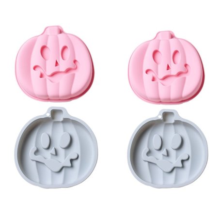 4 kappaletta Halloween-kurpitsan silikoninen mousse-kakkuvuoka leivonta P