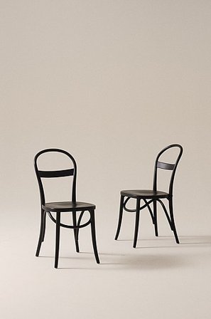 Jotex - Stol, 2-pak Black mdf/metal - RIPPATS - Køb Spisebordsstole & køkkenstole hos Jotex