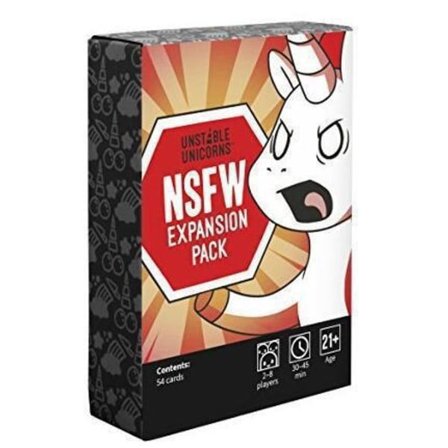 Unstable Unicorn Adventures udvidelsespakke - Designet til at blive tilføjet til dit Unstable Unicorn-kortspil nsfw-tillägg-FA-