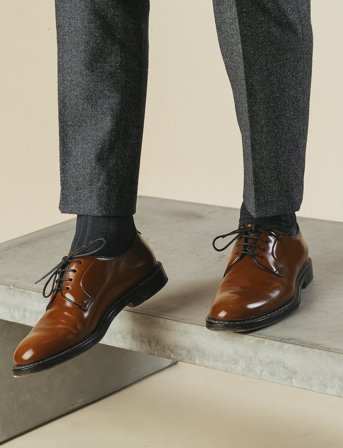 AN IVY Charcoal Ribbed Socks - Black - 39-42