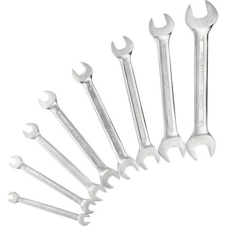 Dubbla platta nycklar - KS TOOLS - 8 delar - Blandat