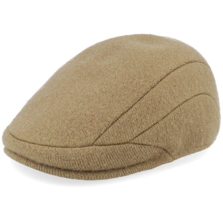 Kangol - Beige flatcap Cap - Wool 507 Camel Flat Cap @ Hatstore
