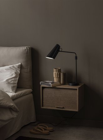 Birdy bordlampe swing H55 - sort