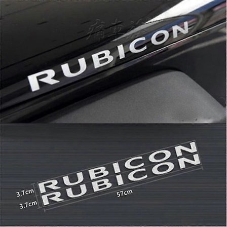 2 kpl Auton Korin Etu- ja Takakannen Tarrat Jeep Logo Rubicon Wranngler Unlimited Grand Cherokee Compass Renegade Patriot -malleille