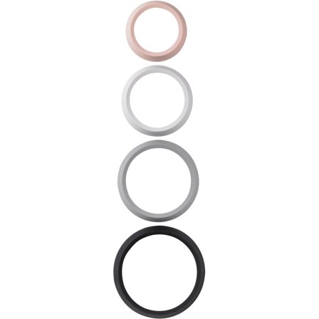 Rig-tig Place-It bordsunderlag, 4 stk.' - 'Svart, grå, lysegrå og rosa