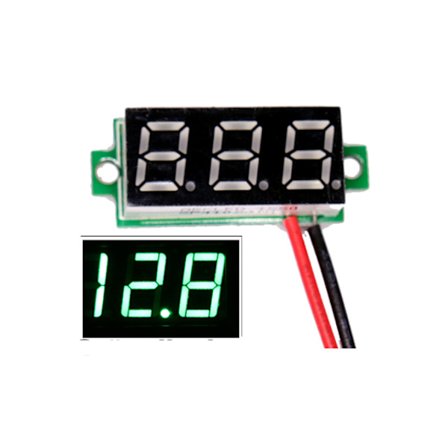 Voltmätare 3-30v DC Digital för bil båt husvagn husbil mc