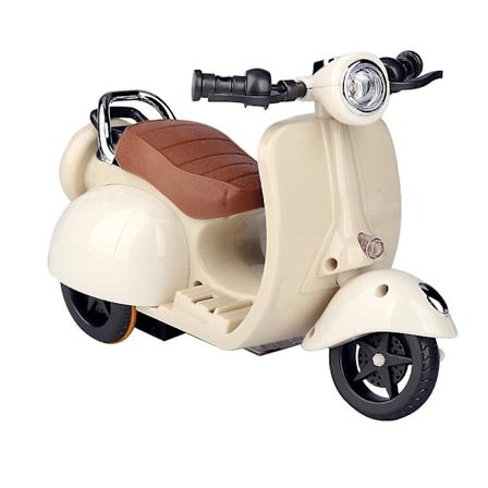 Elektrisk leksaksmotorcykelbil med ljus och musik, 360 graders rotationssväng stuntmotorcykelmodellleksak för pojkar flickor