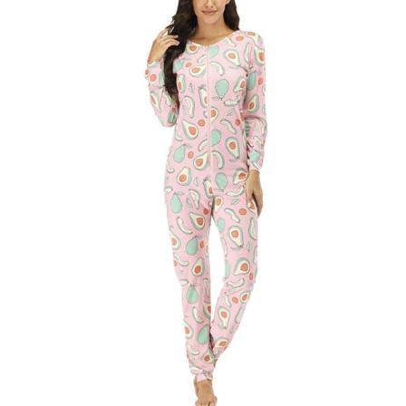 Kvinnor Lös Långärmad Dragkedja Med Rund Hals Jumpsuit