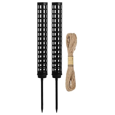 2 kpl Sammalnapa-tuet Kasvien tuet Kiipeilykasvit Muovit Sammalnapat Hamppuköydellä