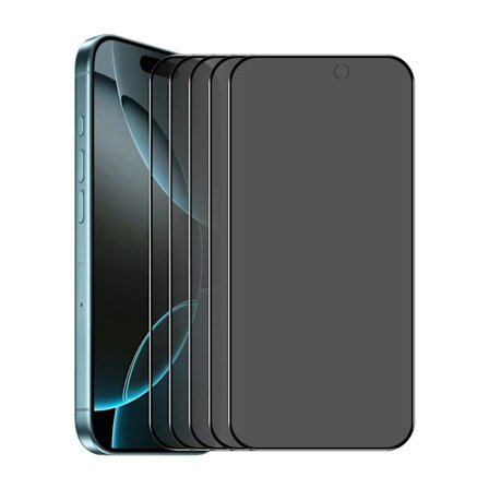 [10-Pack Bulk] iPhone 16 Pro/17/17 Pro Härdat Glas Skärmskydd Privacy