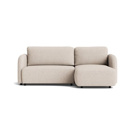 Arezzo chaiselong sovesofa, højrevendt - Aragon Beige - 241x154x90 - Sofa, sovesofa, chaiselong